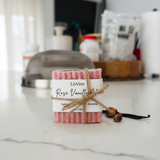 Rose Vanilla Goat Milk Soap Bar