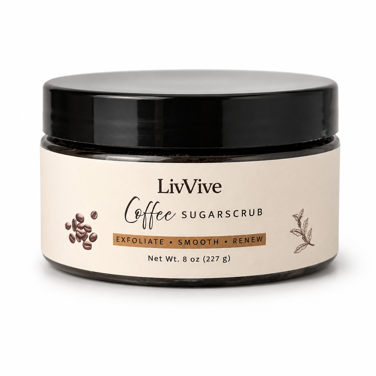 Coffee Body Scrub – Exfoliating Sugar Scrub – 8 oz