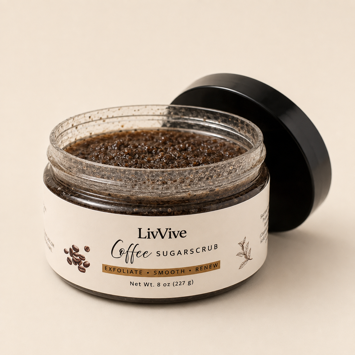 Coffee Body Scrub – Exfoliating Sugar Scrub – 8 oz