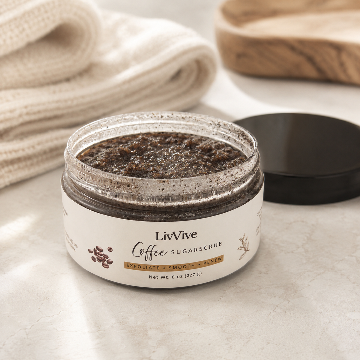 Coffee Body Scrub – Exfoliating Sugar Scrub – 8 oz