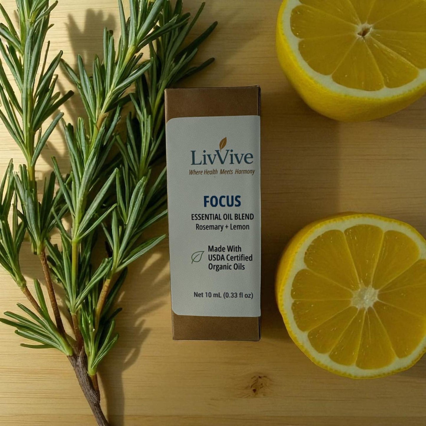 Organic Focus Essential Oil Blend (10ml Roll-On)