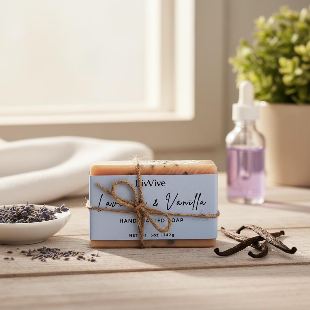 Lavender Vanilla Goat Milk Soap Bar
