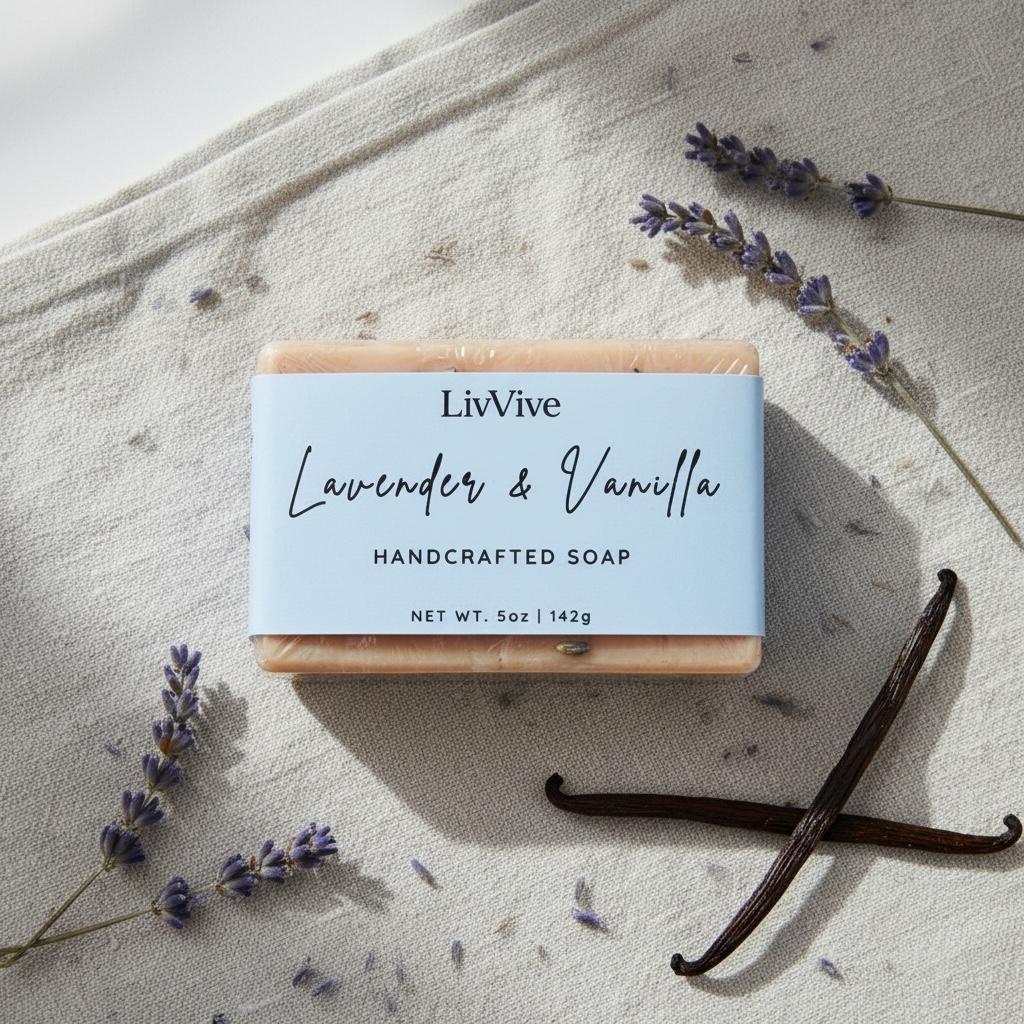 Lavender Vanilla Goat Milk Soap Bar