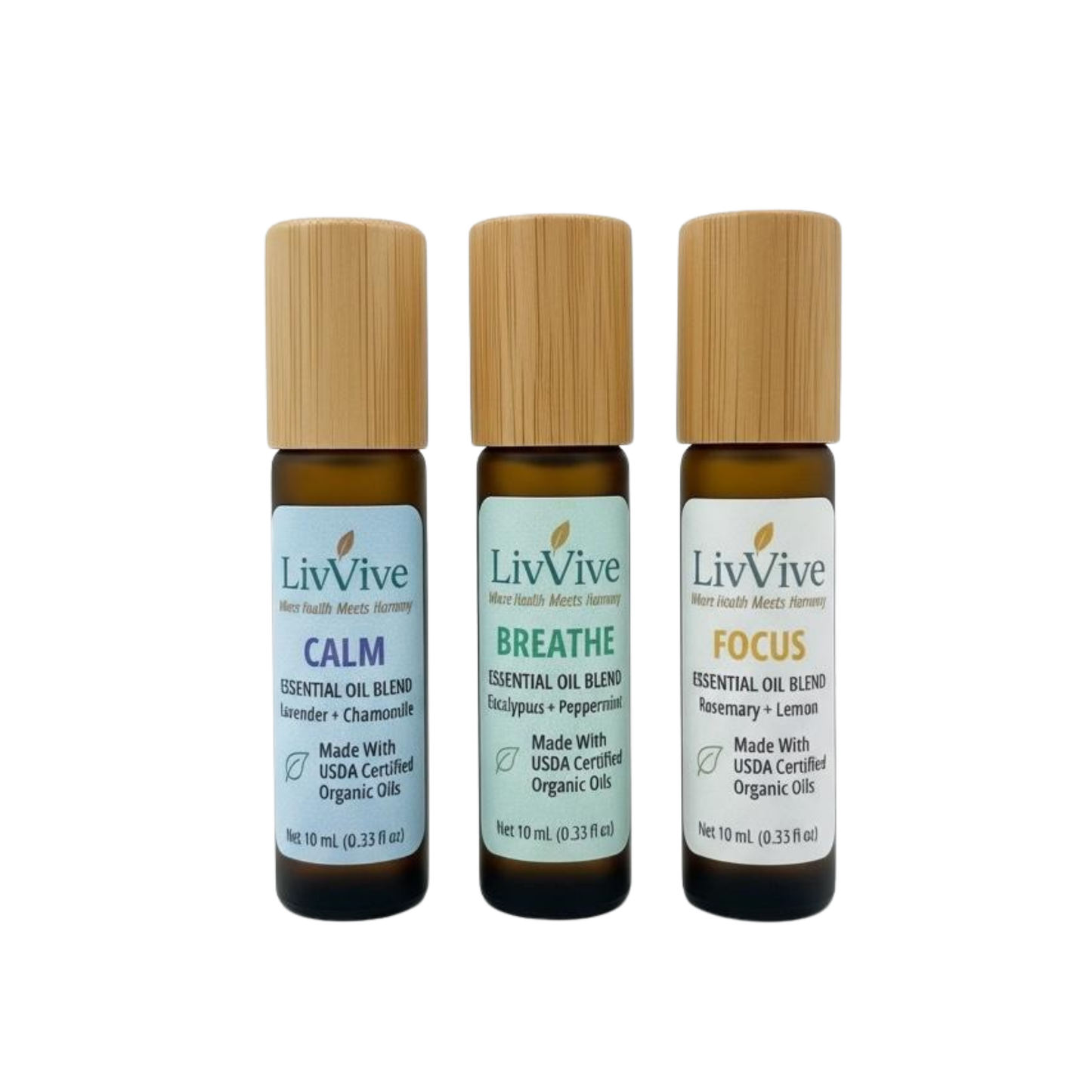 Roll-On Trio Bundle (Calm + Breathe + Focus)