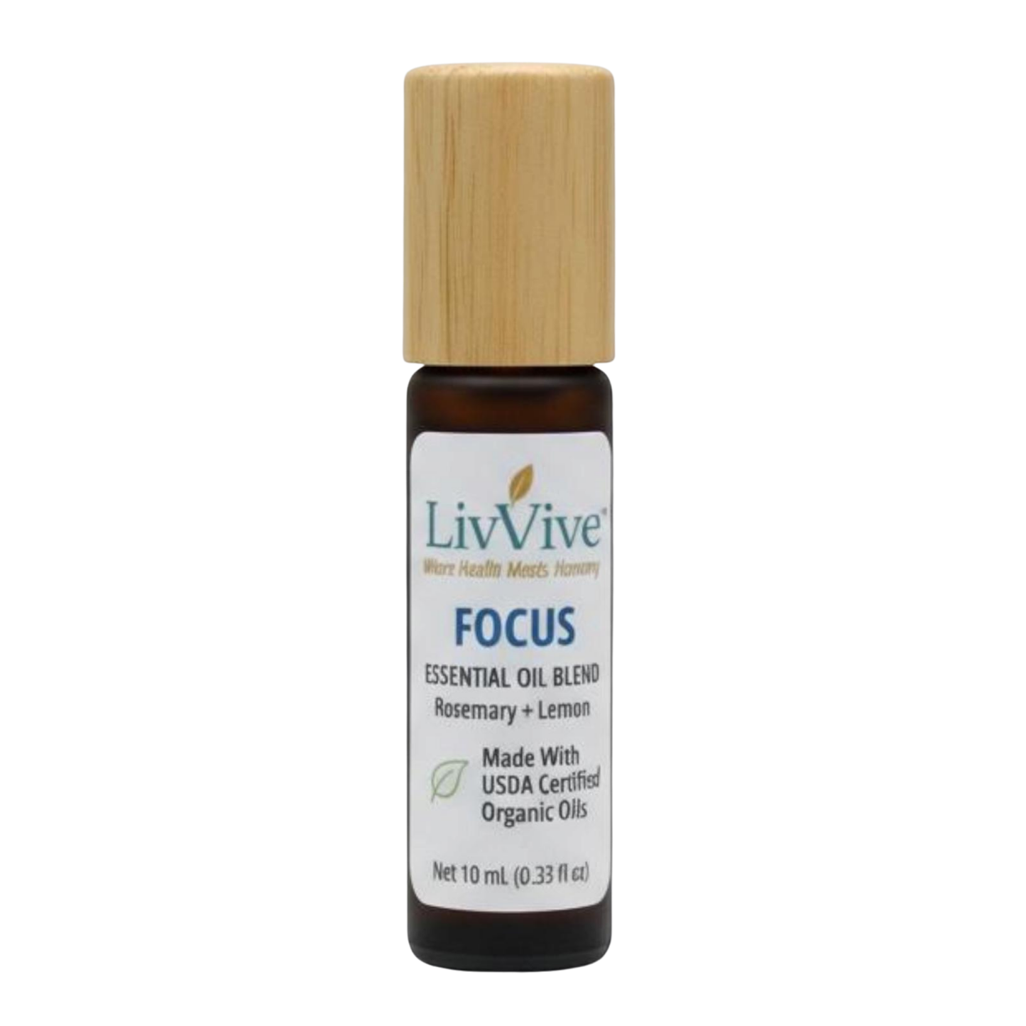 Organic Focus Essential Oil Blend (10ml Roll-On)