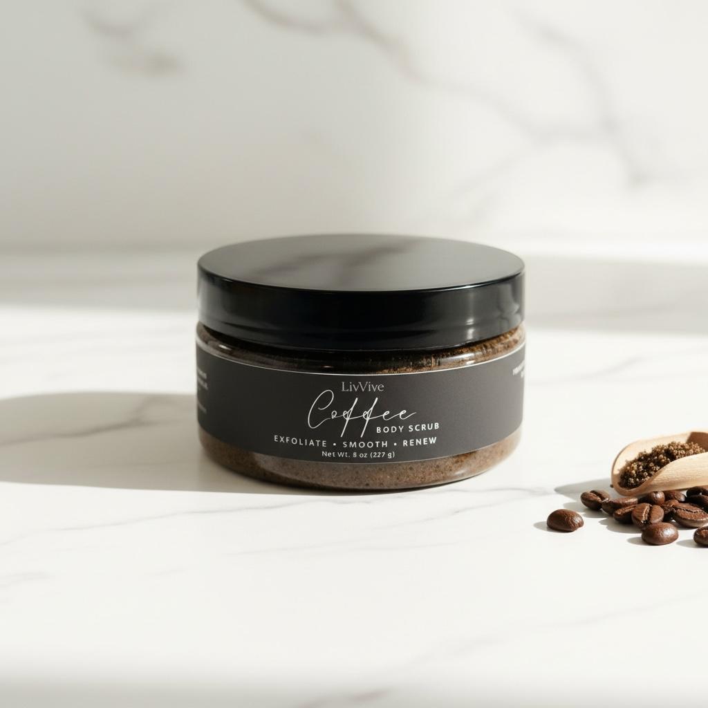 Coffee Body Scrub – Exfoliating Sugar Scrub – 8 oz