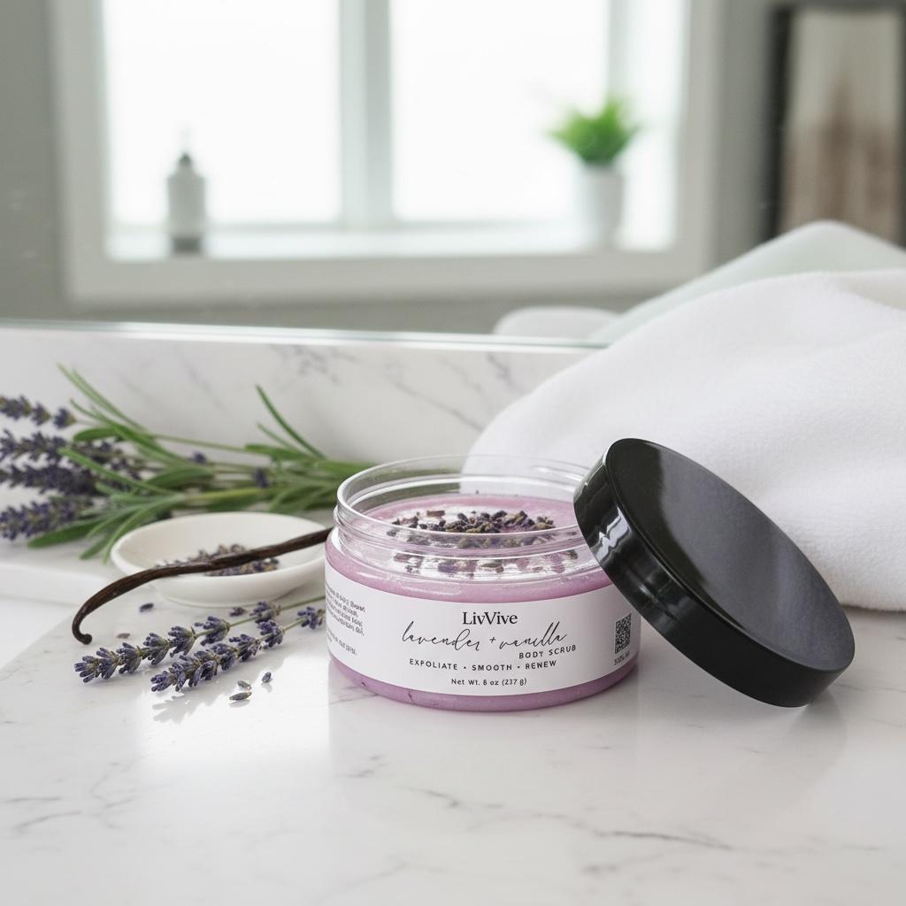 Lavender Vanilla Body Scrub