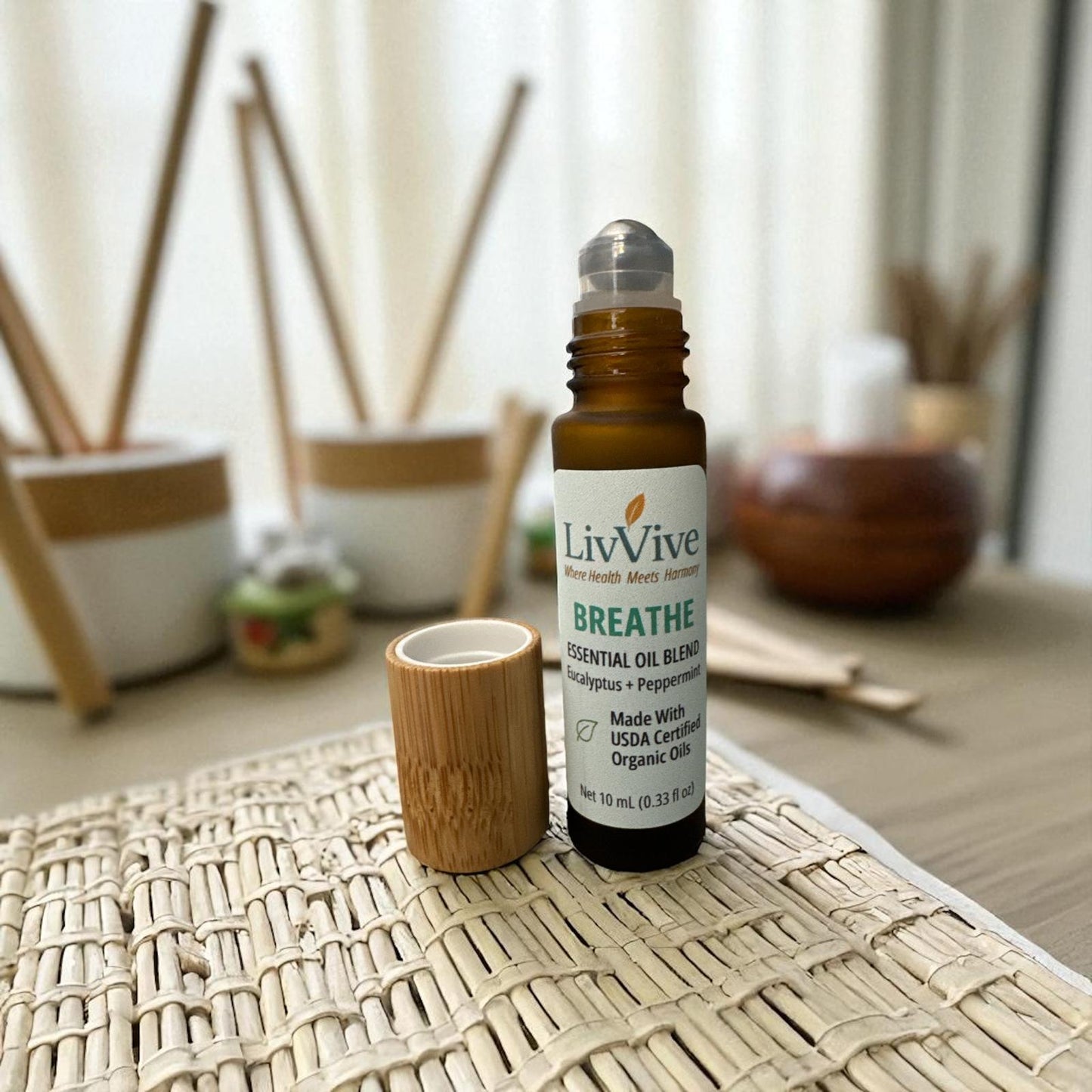 Organic Breathe Essential Oil Blend (10ml Roll-On)