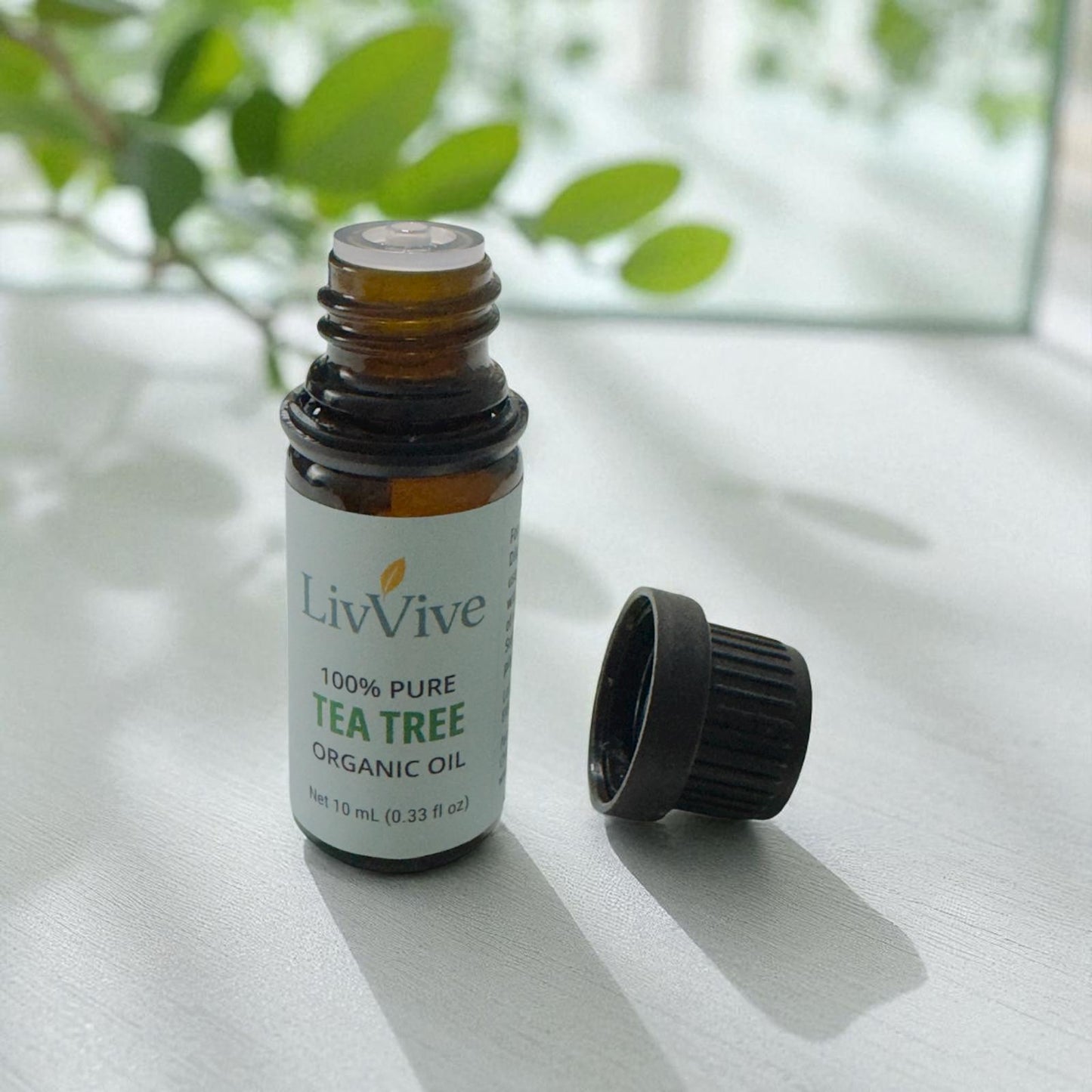 Organic Tea Tree Essential Oil (10ml Euro Dropper)